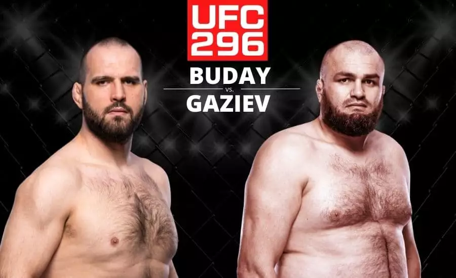 UFC 296 live Buday vs Gaziev