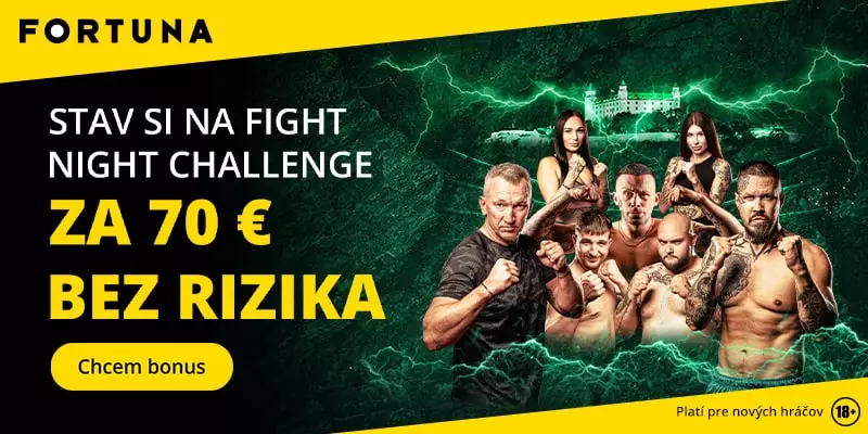 Fight Night Challenge 5, stavte si s bonusom 70 EUR bez rizika