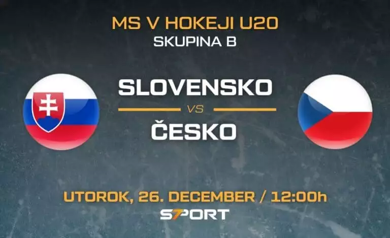 Slovensko - Česko MS v hokeji do 20 rokov