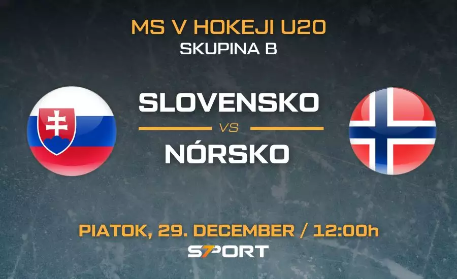 Slovensko - Nórsko MS v hokeji do 20 rokov