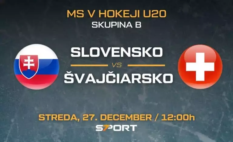 Slovensko - Švajčiarsko MS v hokeji do 20 rokov