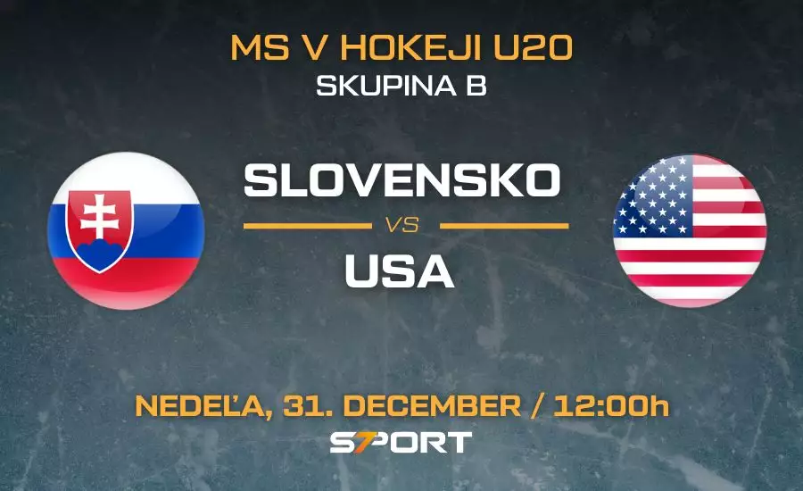 Slovensko - USA MS v hokeji do 20 rokov