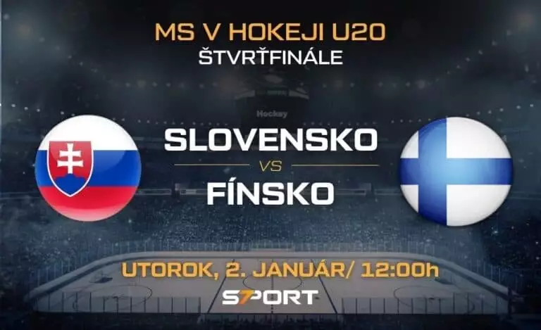 Slovensko - Fínsko MS v hokeji do 20 rokov