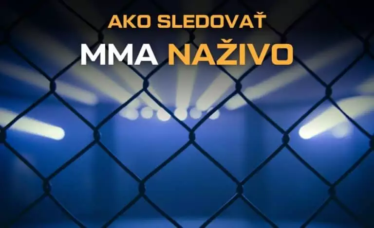 Kde sledovať MMA naživo - online, live stream