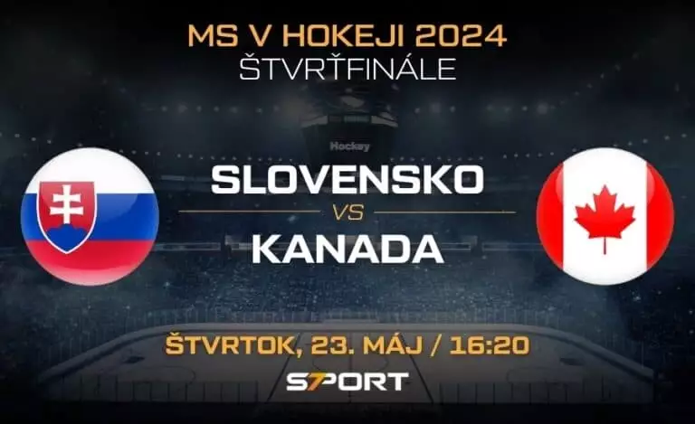 Slovensko - Kanada MS v hokeji 2024