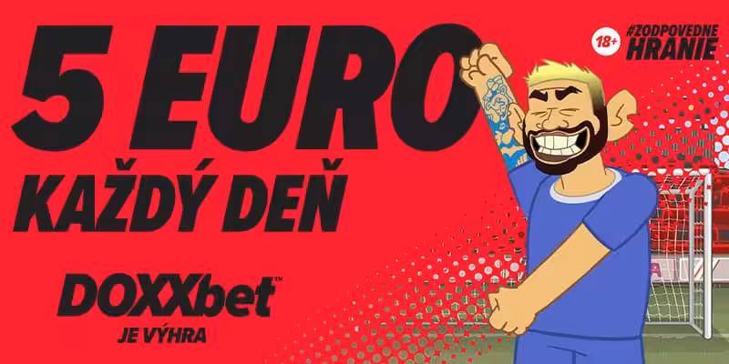 5 eur každý deň od Doxxbet