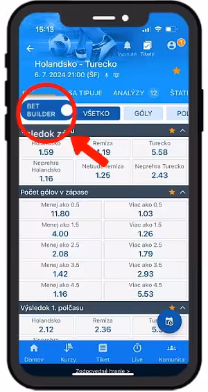 Tipsport Betbuilder