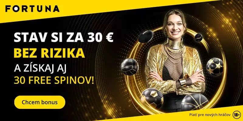 Vstupný bonus vo Fortune - bez rizika, free spiny