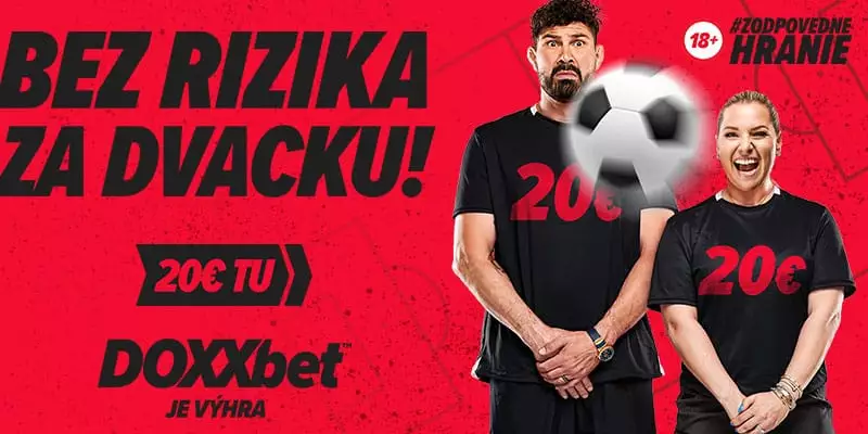 DOXXbet bez rizika za dvacku