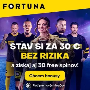 Fortuna bonus 30€ bez rizika