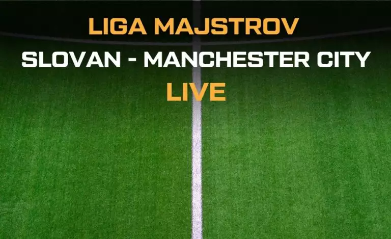 Slovan - Manchester City live