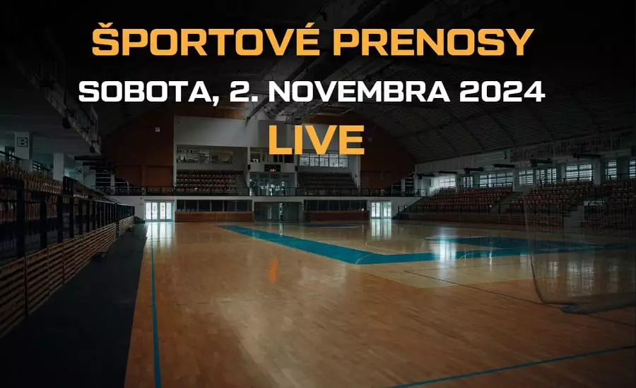 Športové prenosy dnes v TV 2. november 2024