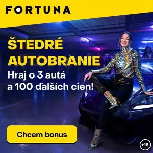 Štedré autobranie od Fortuny