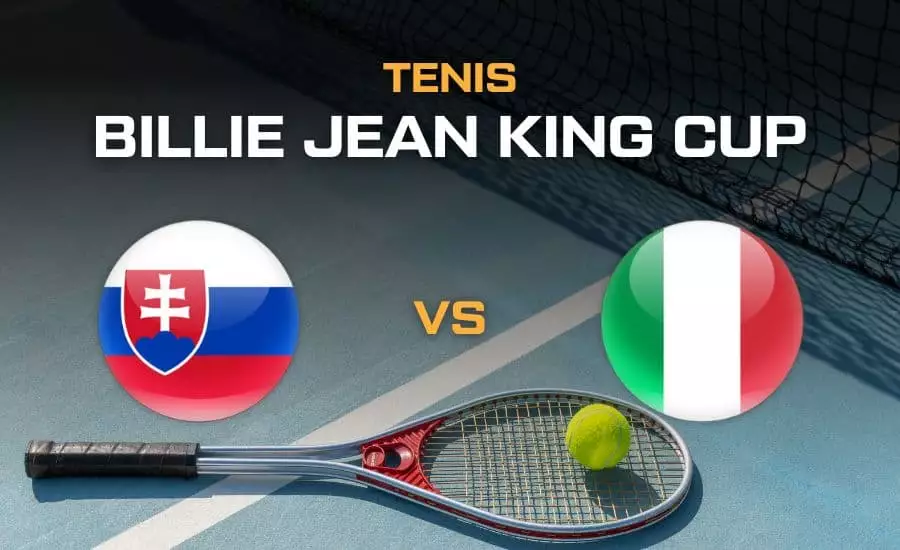 Tenis Slovensko - Taliansko finále Billie Jean King Cup 2024