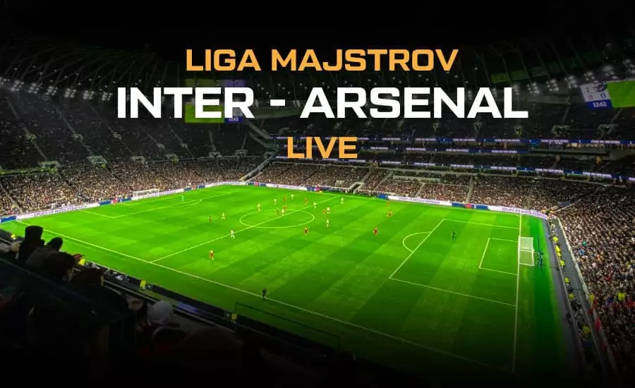 Kde sledovať zápas Ligy majstrov Inter Miláno - Arsenal live