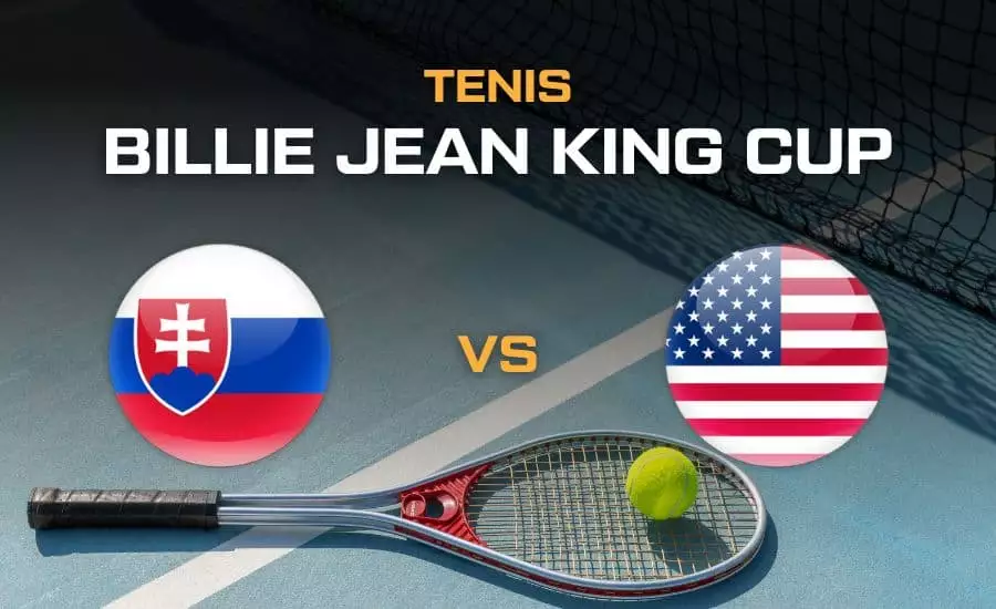 Tenis Slovensko - USA finále Billie Jean King Cup 2024