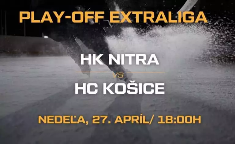 HK Nitra vs. HC Košice 6. finále extraligy dnes (27.4.)