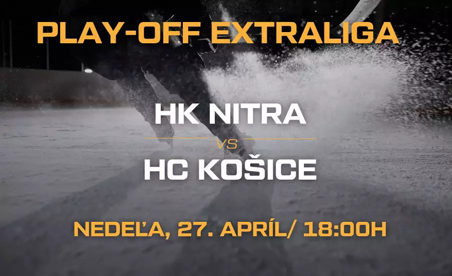 HK Nitra vs. HC Košice 6. finále extraligy dnes (27.4.)