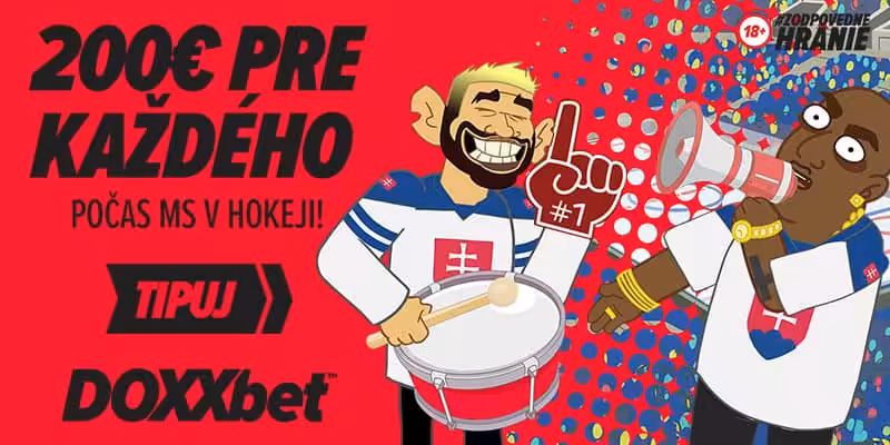 DOXXbet 200 eur pre každého