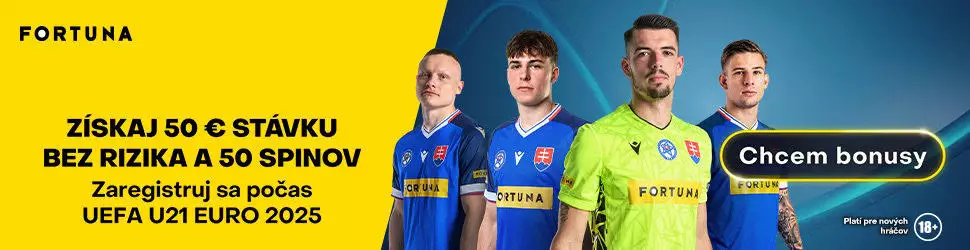 Fortuna 50€ bez rizika Euro U21
