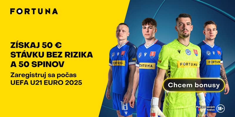 Fortuna Euro U21 50€ bez rizika