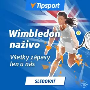 Tenis Wimbledon naživo na TV Tipsport