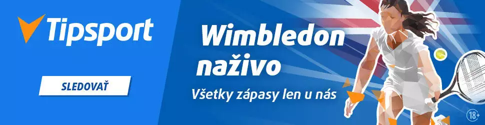 Wimbledon tenis naživo na TV Tipsport