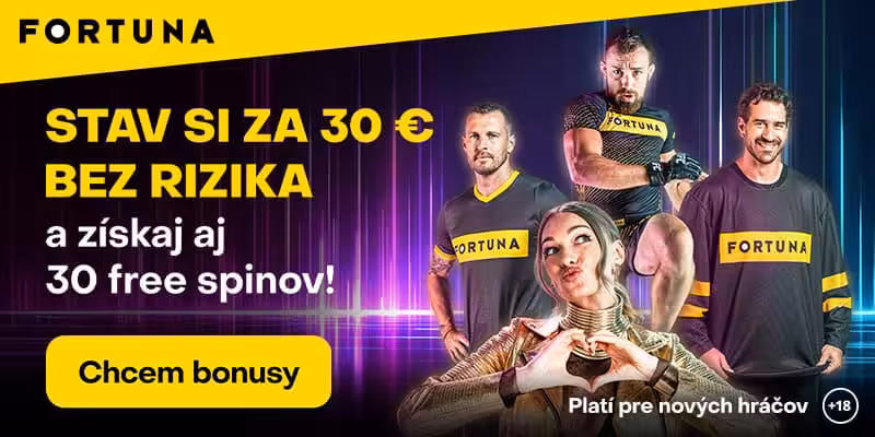 30€ bez rizika Fortuna