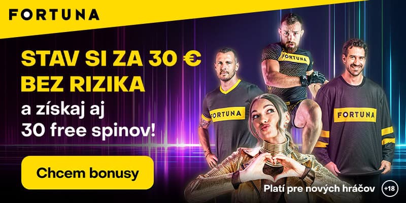 30€ bez rizika Fortuna