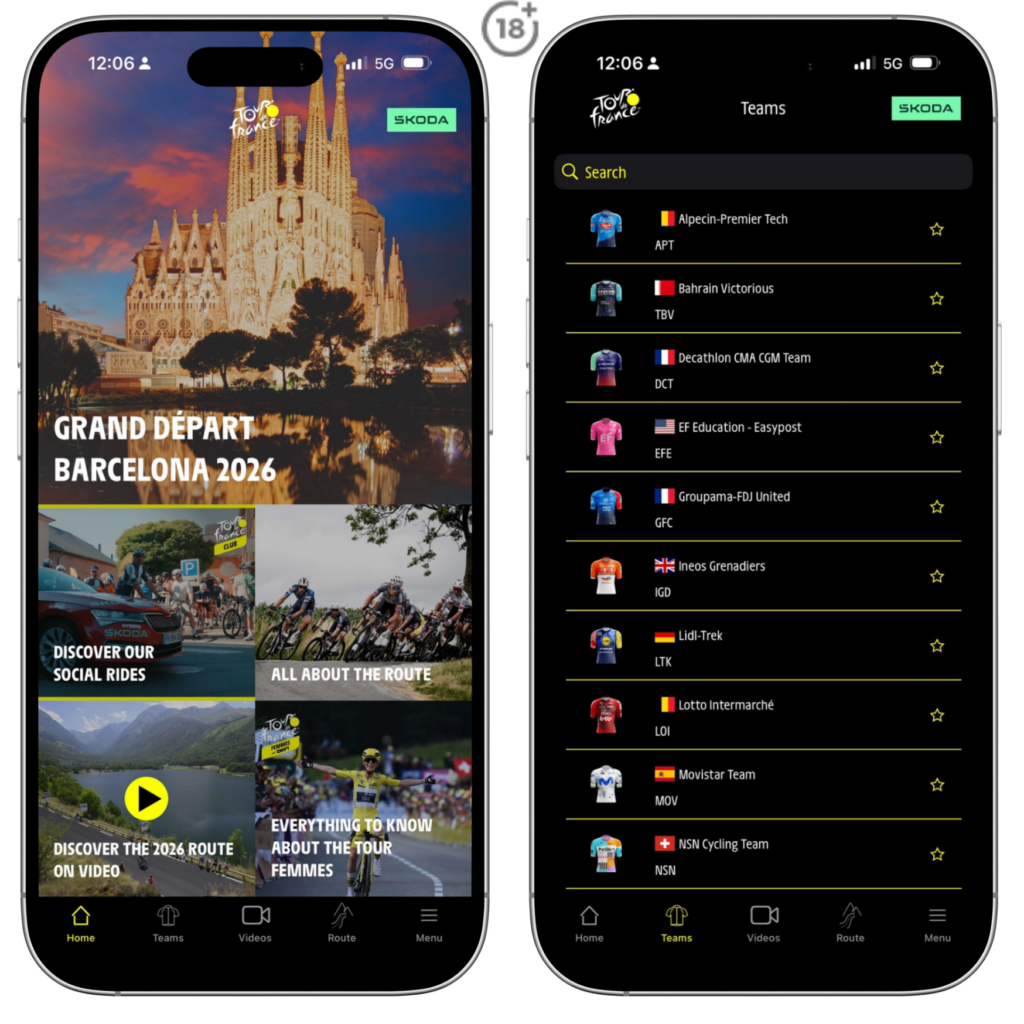 Tour de France aplikácia