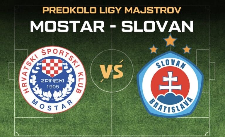 Zrinjski Mostar - Slovan odveta 2. predkola Ligy majstrov