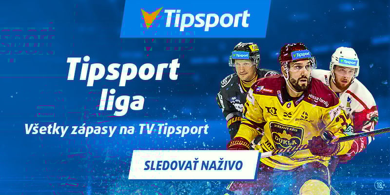 Hokej Tipsport liga naživo na TV Tipsport