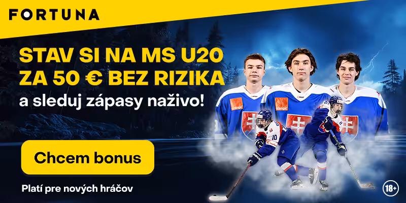 Fortuna stávka bez rizika 50 eur na MS U20