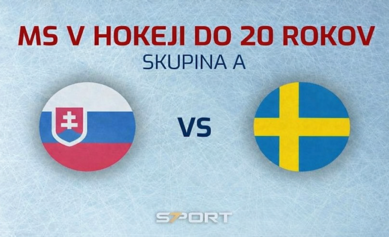 MS U20 v hokeji Slovensko - Švédsko