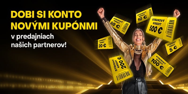 Dobite si konto Fortuna hernými kupónmi