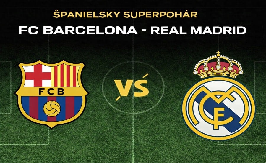Futbal FC Barcelona - Real Madrid 11. január 2026