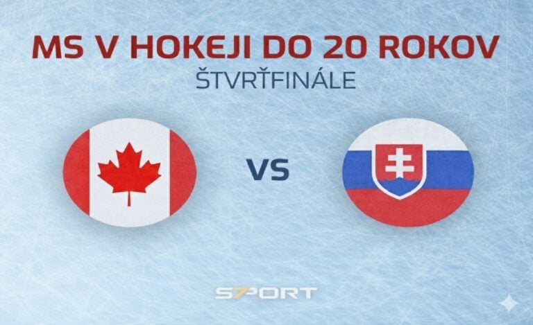 Hokej Slovensko - Kanada MS U20 štvrťfinále