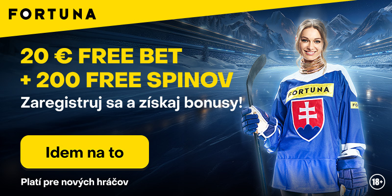 Fortuna free bet 20 eur na zimné hry