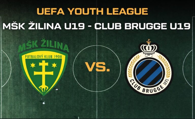 Futbal MŠK Žilina U19 - Club Brugge U19