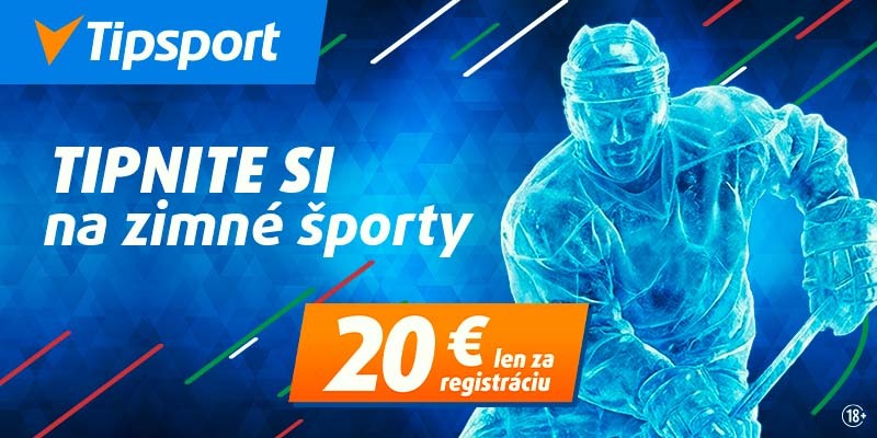 Zimné hry s bonusom 20€ v Tipsporte