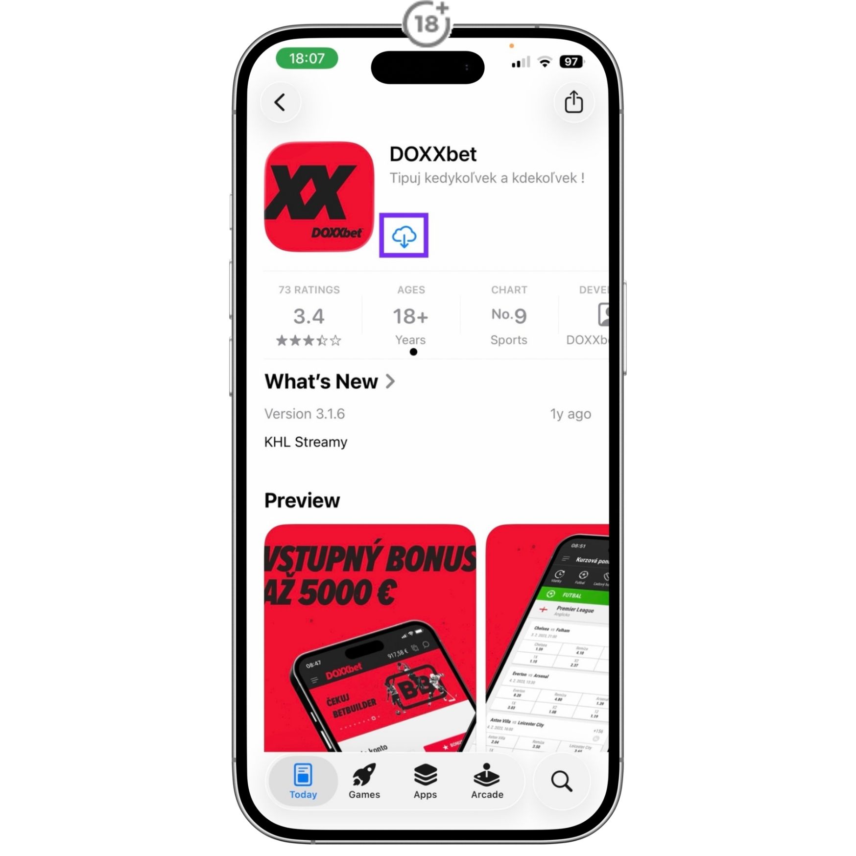 Ako nainštalovať aplikáciu DOXXbet pre iOS