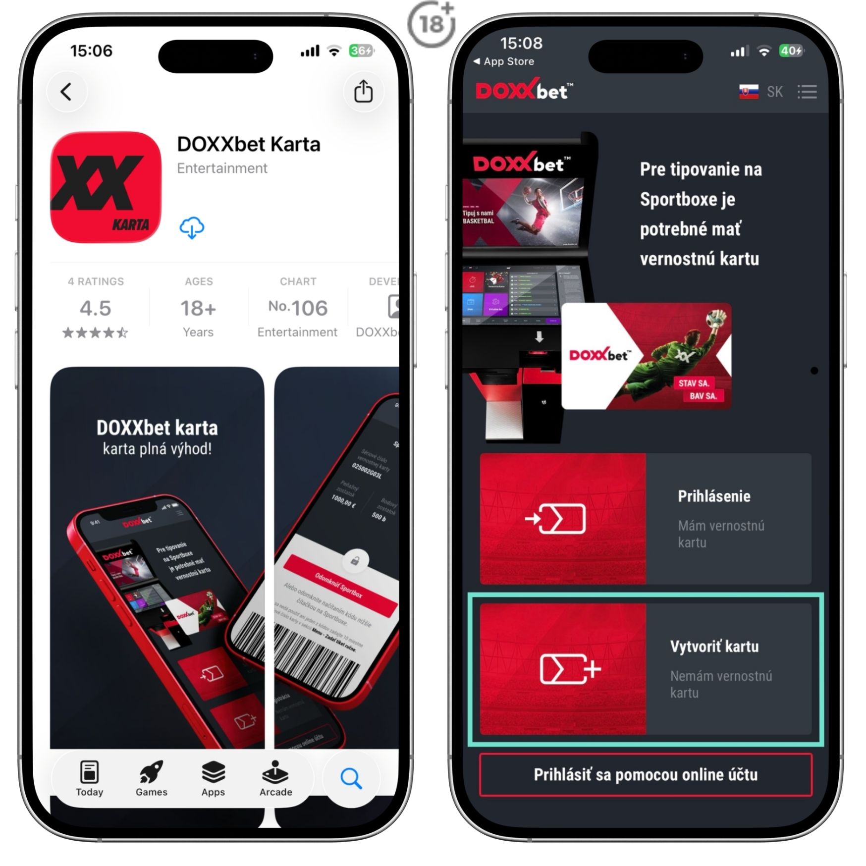 Dooxxbet vernostná karta - stiahnutie