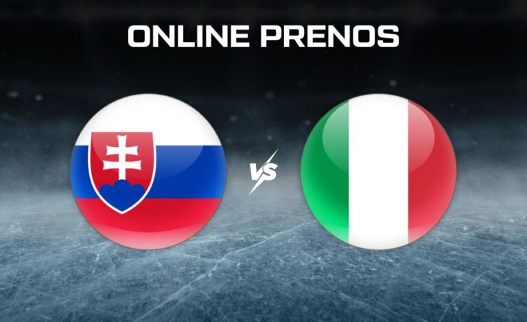 ONLINE prenos: Slovensko - Taliansko MS v hokeji 2026