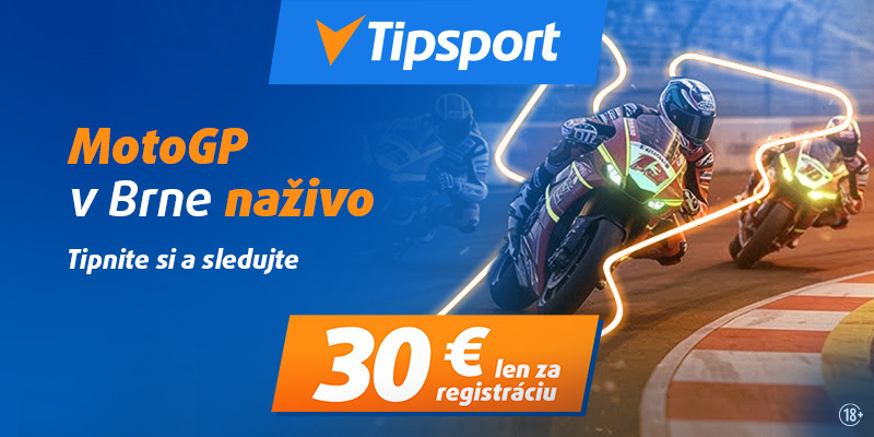 MotoGP Brno live stream na TV Tipsport