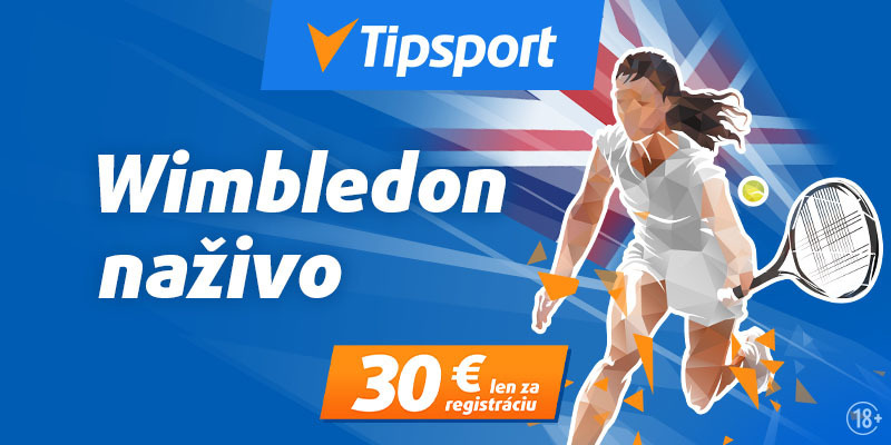 Wimbledon live stream na TV Tipsport